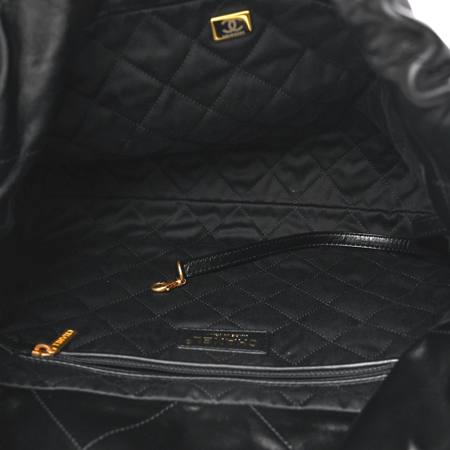 Chanel Shiny Calfskin Quilted Small Chanel 22 Black 6 of 11