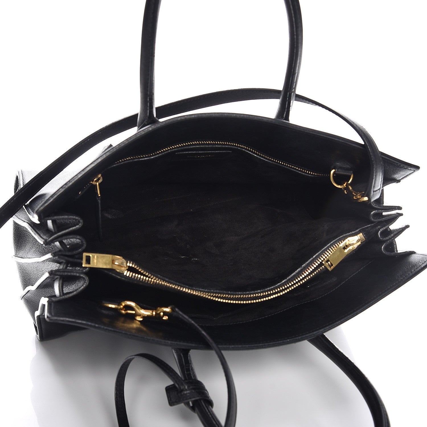 Saint Laurent Calfskin Small Sac De Jour Black 6 of 20