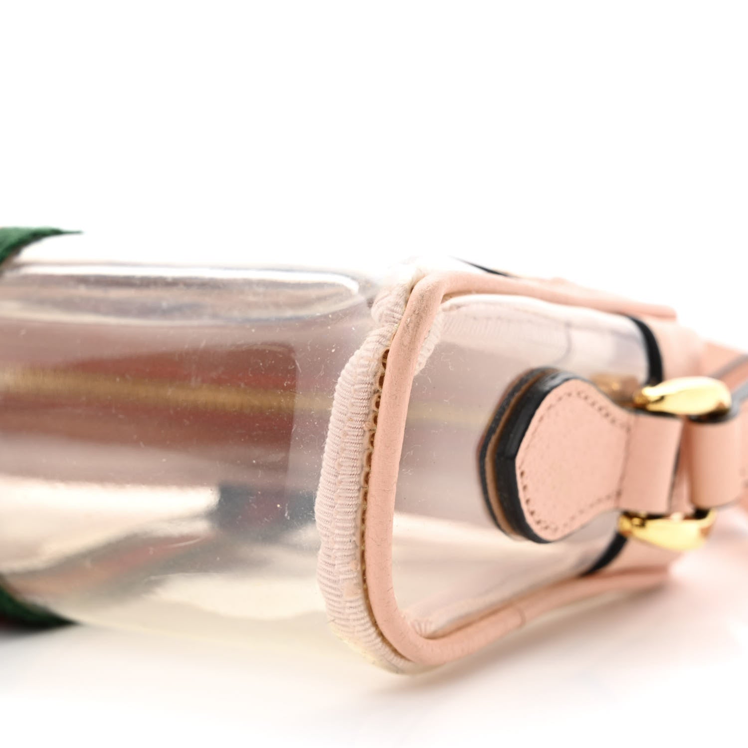 Gucci Vinyl Web Mini Ophidia Transparent Shoulder Bag Perfect Pink 10 of 11