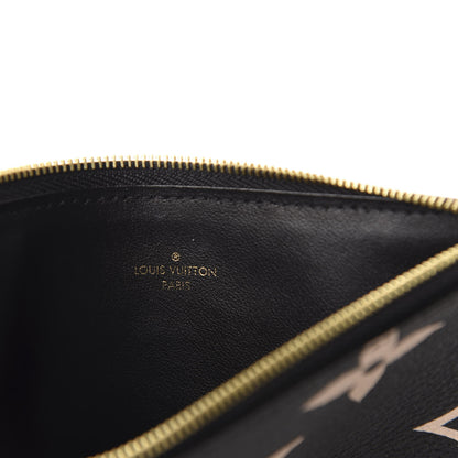 Louis Vuitton Empreinte Monogram Giant Crafty Pochette Felicie Zippered Insert Black 6 of 6
