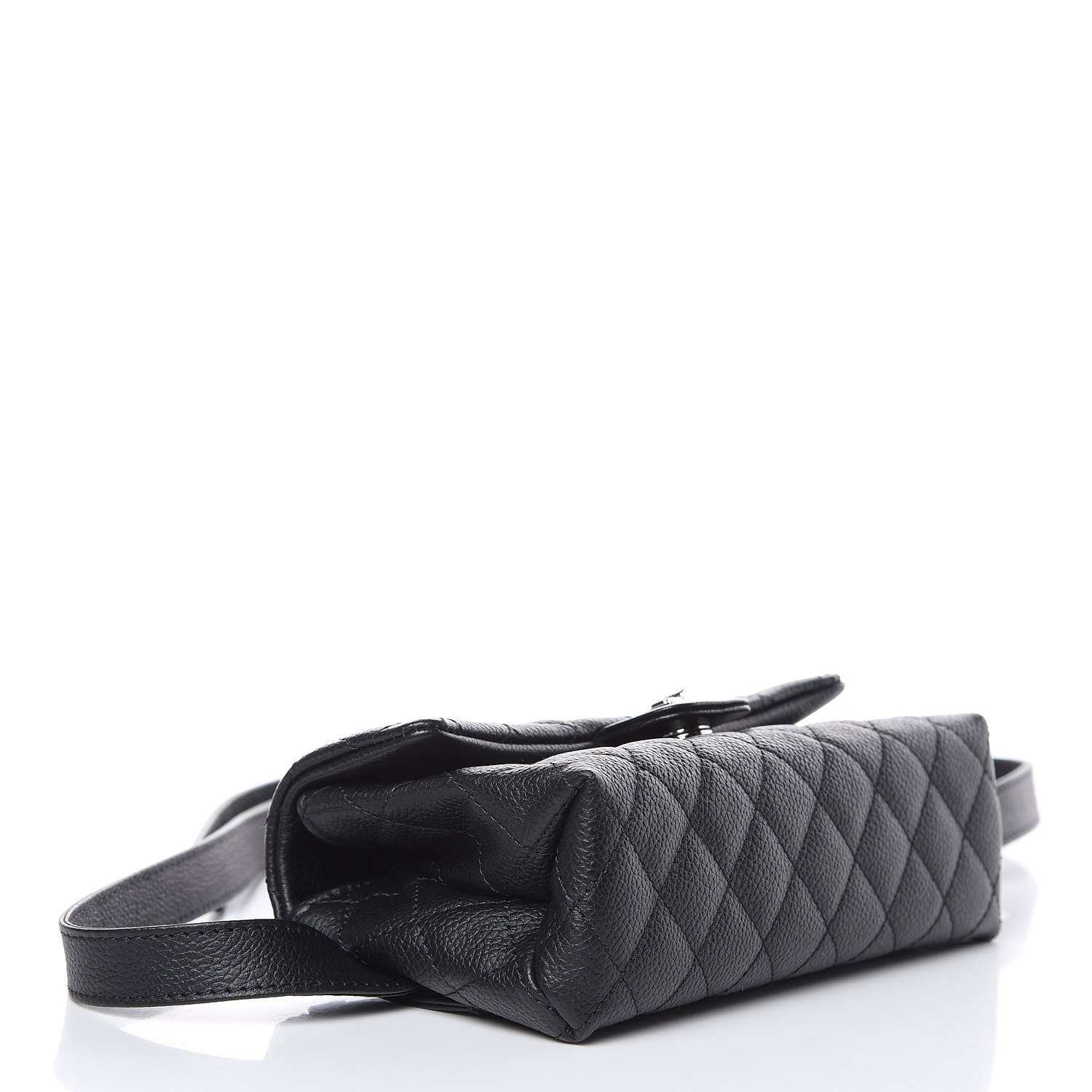 Chanel Grained Calfskin Quilted 2.55 Reissue Flap Belt Bag Clutch Black 7 of 9