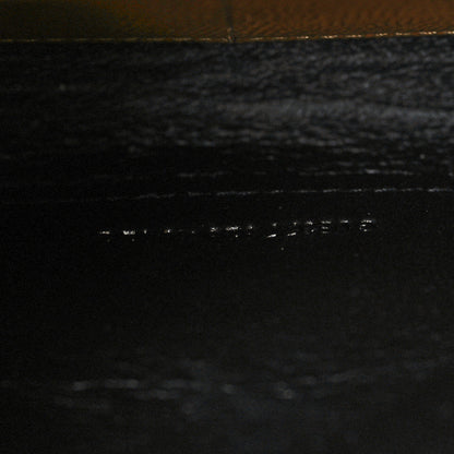 Saint Laurent Grain De Poudre Matelasse Chevron Monogram Chain Wallet Dark Natural 7 of 9