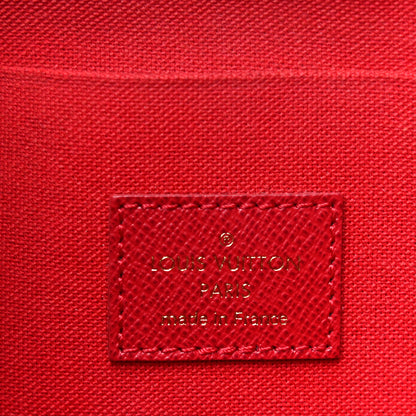 Louis Vuitton Damier Ebene Pochette Felicie Chain Wallet 6 of 14