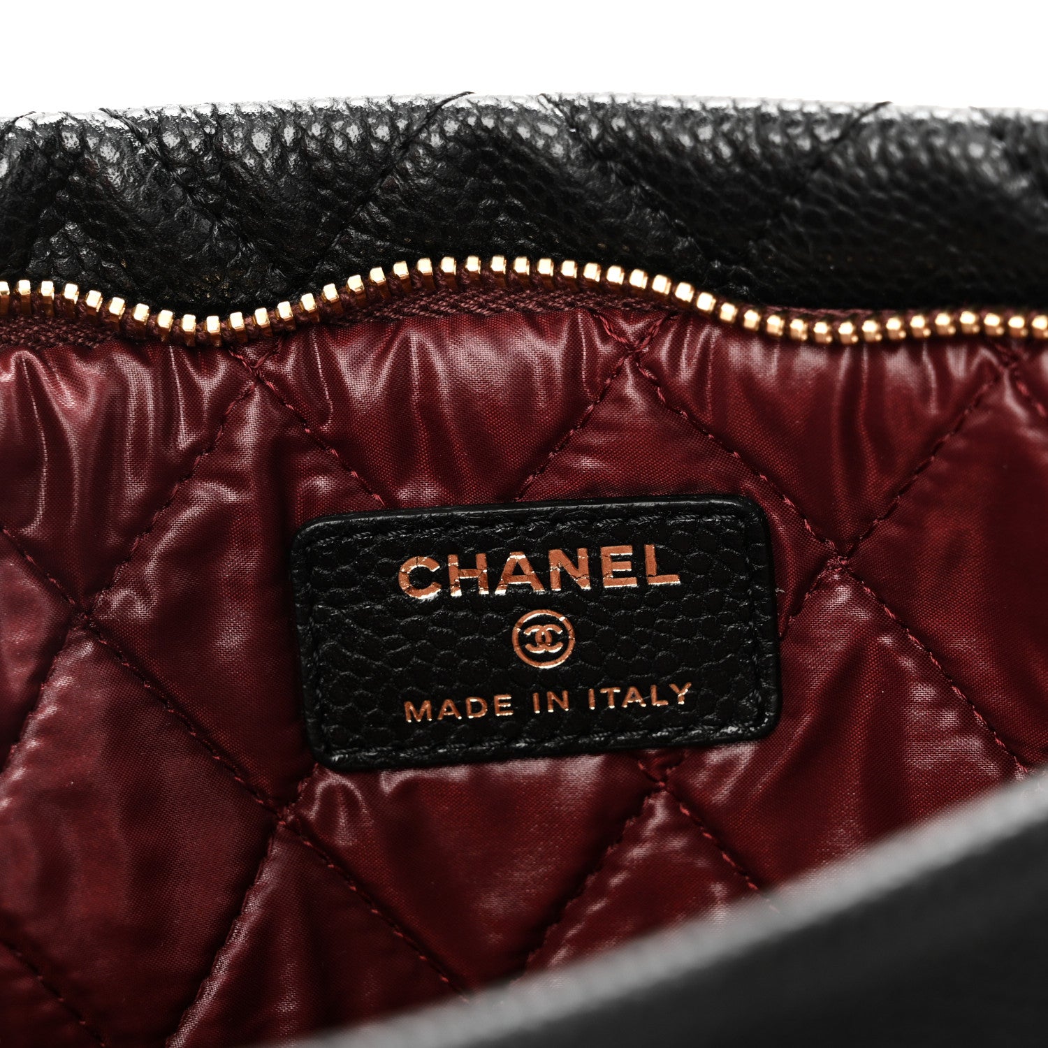 Chanel Caviar Quilted CC Beauty Clutch Black 7 of 11