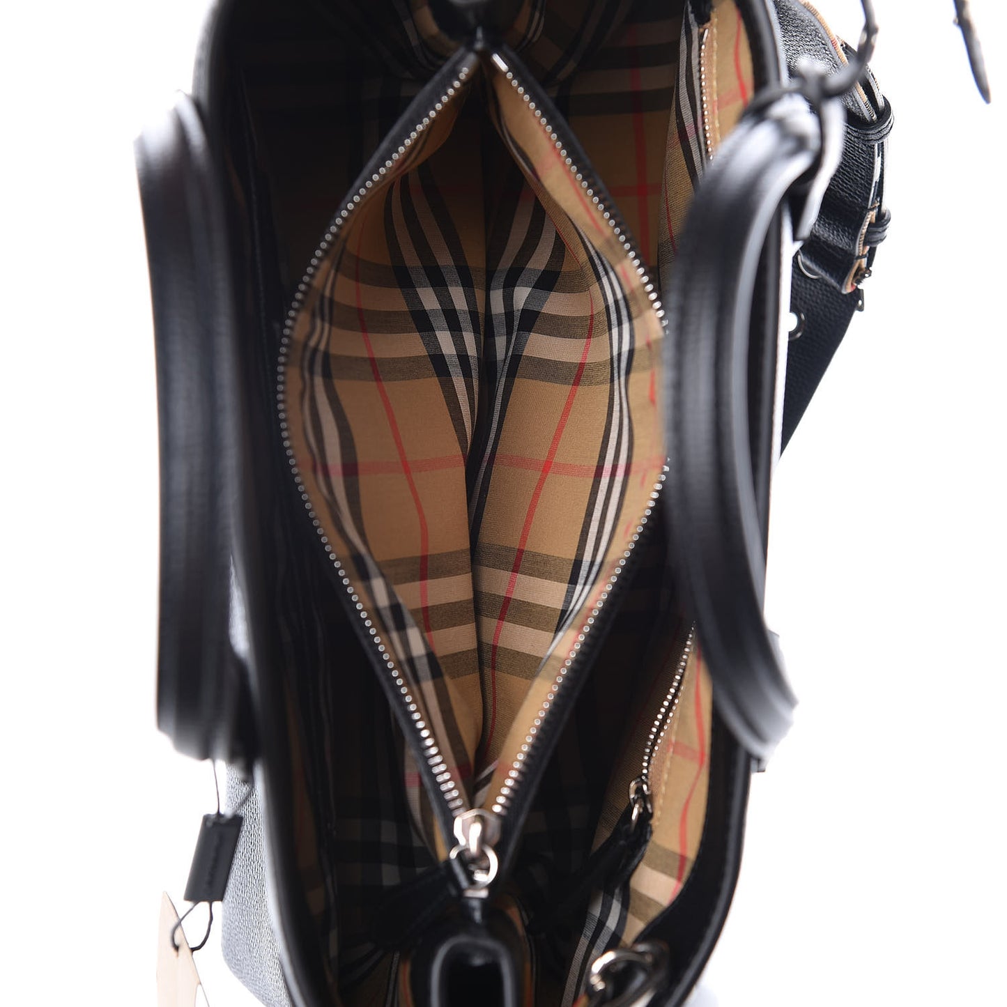 Derby Calfskin Medium Banner Tote Black