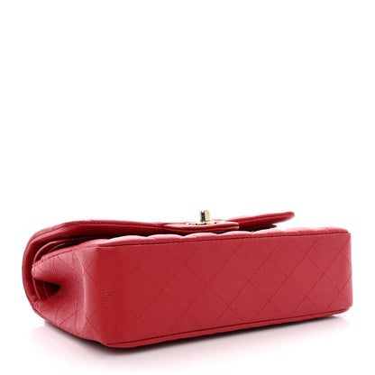 Chanel Caviar Quilted Small Double Flap Red 3 of 10
