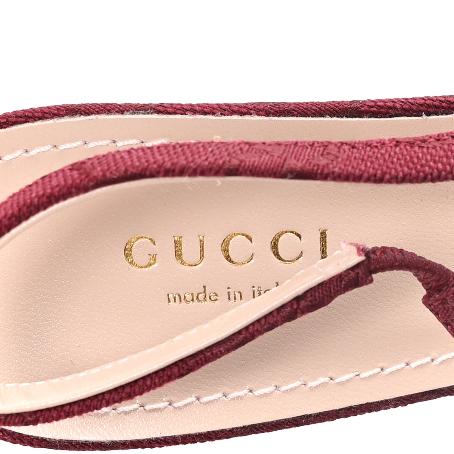 New Canvas Crystal GG Monogram Horsebit Slingback Pumps 38.5 Rossa Ancora
