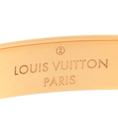 Louis Vuitton Brass Monogram Nanogram Cuff M Gold 4 of 6