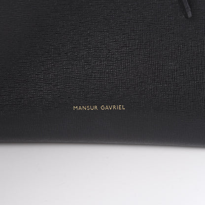 Mansur Gavriel Saffiano Bucket Bag Black Royal 6 of 16