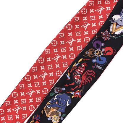 Louis Vuitton Silk Monogram Superstition Bandeau Black 3 of 4