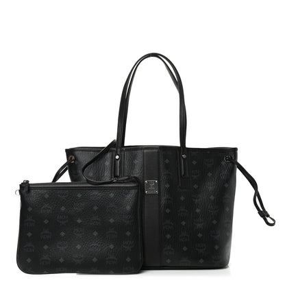 MCM Visetos Medium Liz Reversible Shopper Tote Black 1 of 14