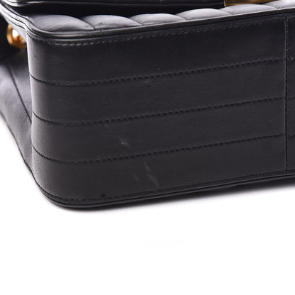 Saint Laurent Lambskin Matelasse Monogram Large Vicky Chain Bag Black 9 of 11