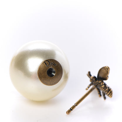 Christian Dior Pearl Tribales Bee Earrings Gold 4 of 5