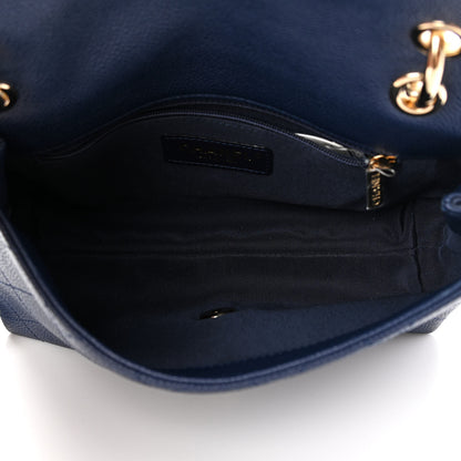 Chanel Caviar Quilted Small City Walk Flap Navy Blue 5 of 11