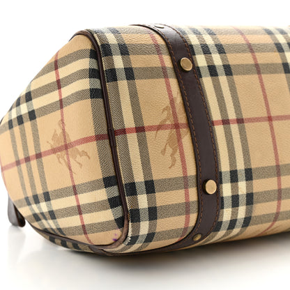Burberry Haymarket Check Studded Bowler Brown 9 of 16