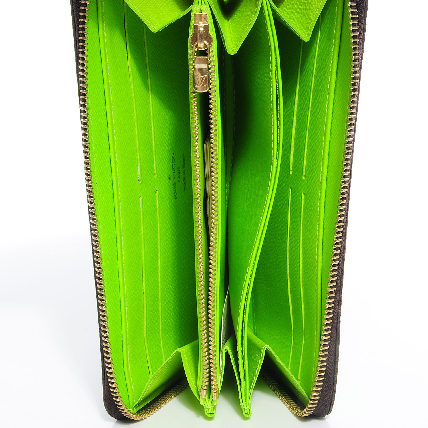 Louis Vuitton Monogram Graffiti Zippy Wallet Green 7 of 8