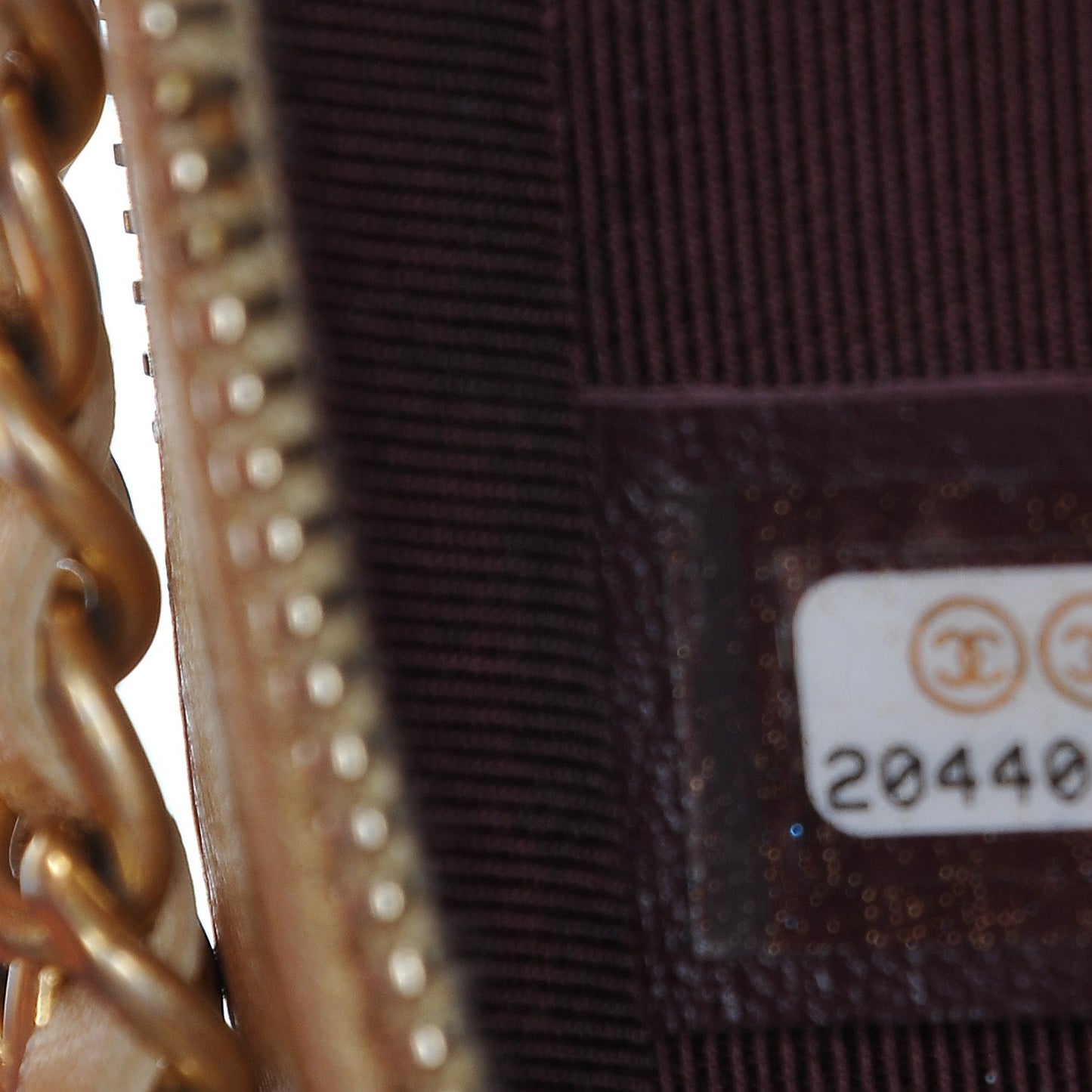 Metallic Lambskin Mini Coco Boy Camera Bag Gold