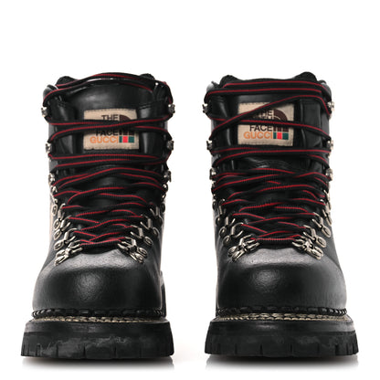 Gucci X THE NORTH FACE Calfskin Womens Hiking Ankle Boots 37.5 Black 3 of 12