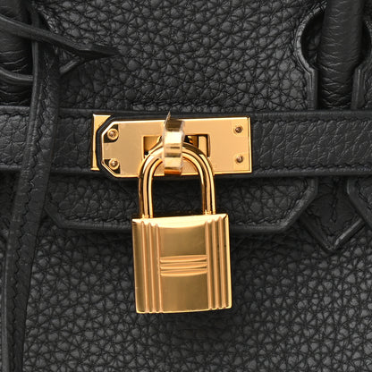 Hermes Togo Birkin 25 Black 8 of 11