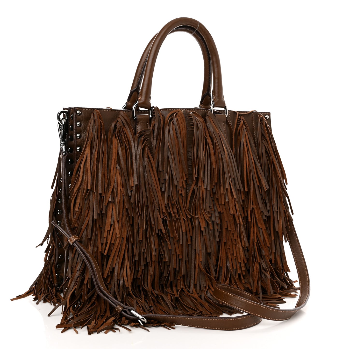 Nappa Fringe Shopping Tote Noce