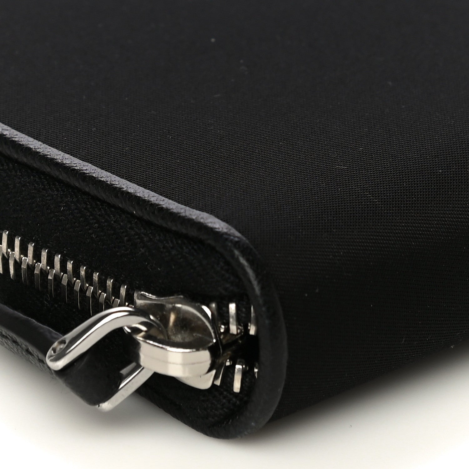 Prada Tessuto Nylon Zip Around Wallet Black 8 of 11