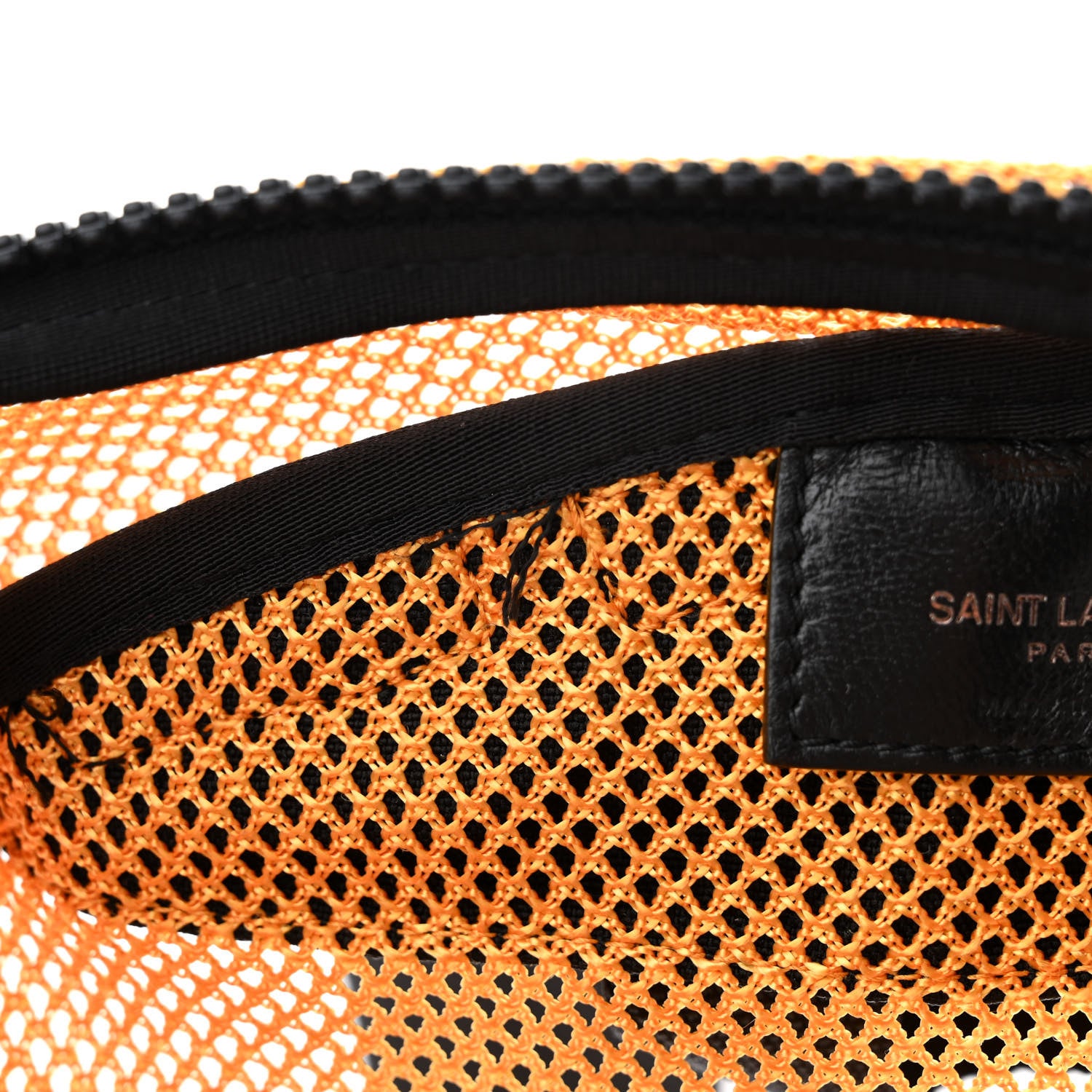 Saint Laurent Nylon Mesh SLP Backpack Jaune 10 of 10