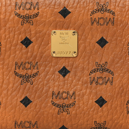 MCM Visetos Small Zip Pouch Cognac 7 of 7