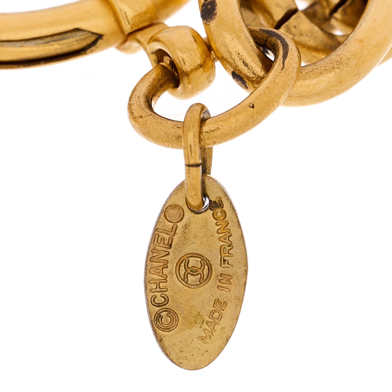 Chanel 31 Rue Cambon Paris Medallion Chain Bracelet Gold 3 of 3