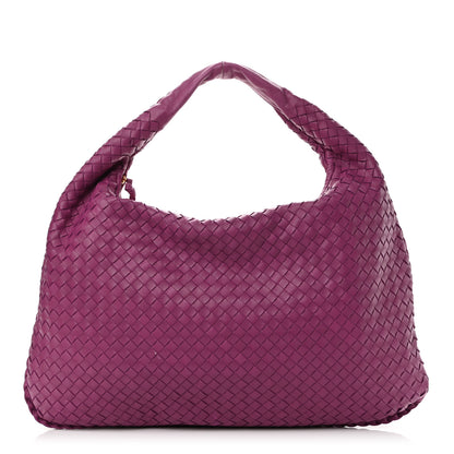 Bottega Veneta Nappa Intrecciato Large Veneta Hobo Orchid 1 of 12