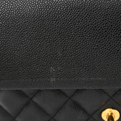 Chanel Caviar Quilted Jumbo Double Flap Black 17 of 19