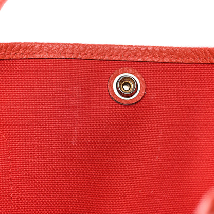 Hermes Toile Officier Negonda Garden Party 36 Rouge Tomate Capucine 12 of 29