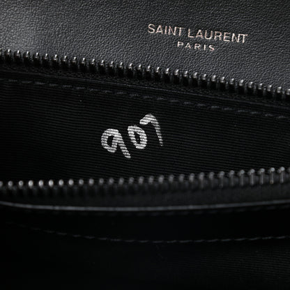 Saint Laurent Calfskin Y Quilted Monogram Medium Loulou Chain Satchel Black 7 of 11