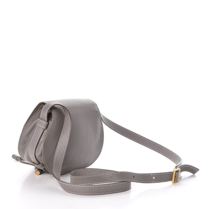 Chloe Calfskin Mini Marcie Round Crossbody Bag Cashmere Grey 3 of 8