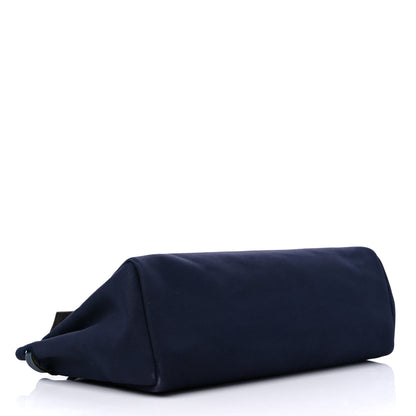 Hermes Toile Vache Hunter Herbag Cabas MM Bleu Marine 5 of 19