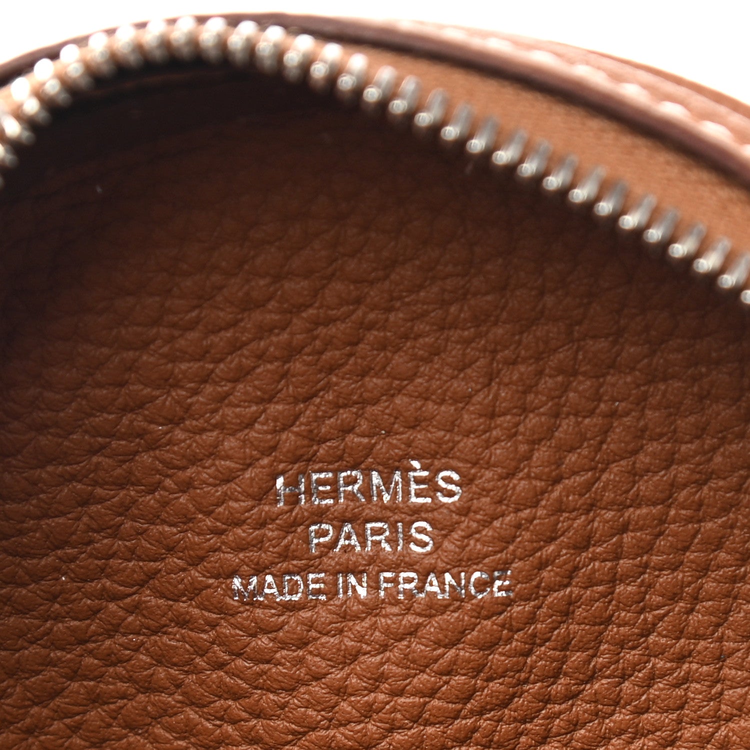 Hermes Togo Evercolor Basketball Change Purse Gold Gris Perle 6 of 7
