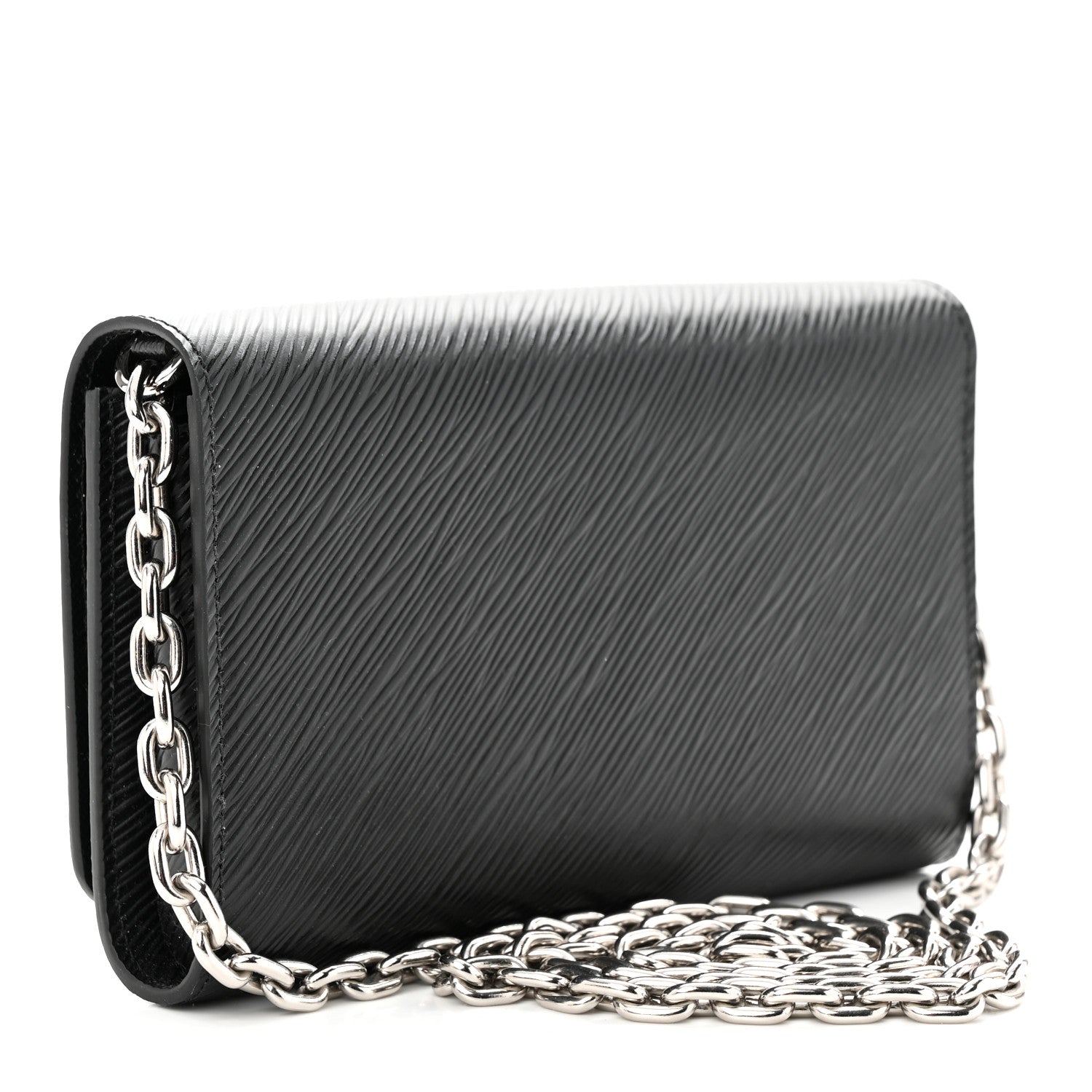 Louis Vuitton Epi Twist Chain Wallet Black 3 of 12
