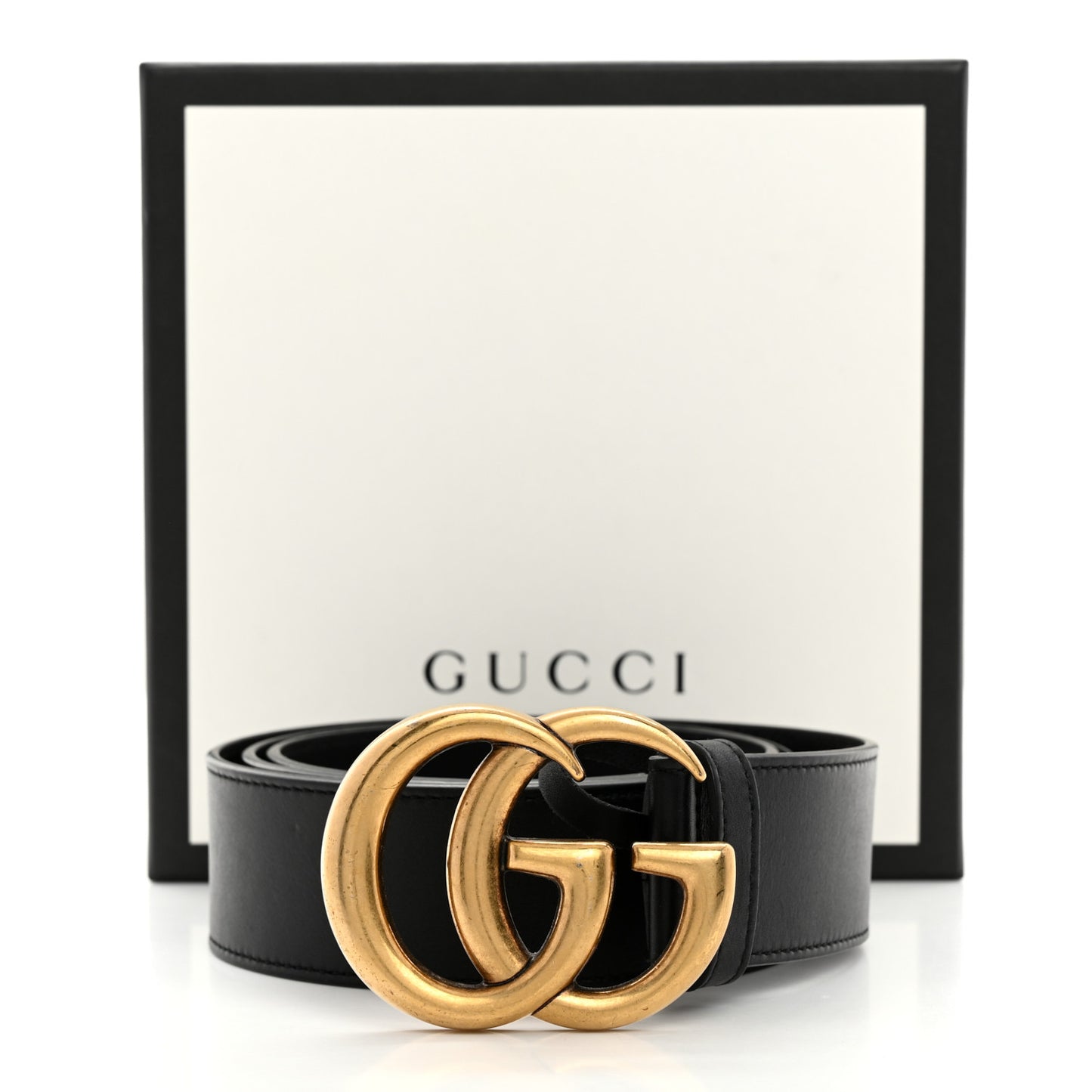Calfskin Double G 40mm Belt 100 40 Black