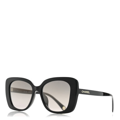 Chanel Acetate Rectangle Sunglasses 5504-A Black 1 of 7