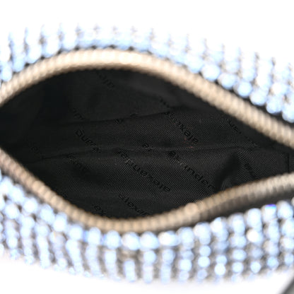 Alexander Wang Mesh Crystal Rhinestone Mini Heiress Pouch Navy 5 of 13