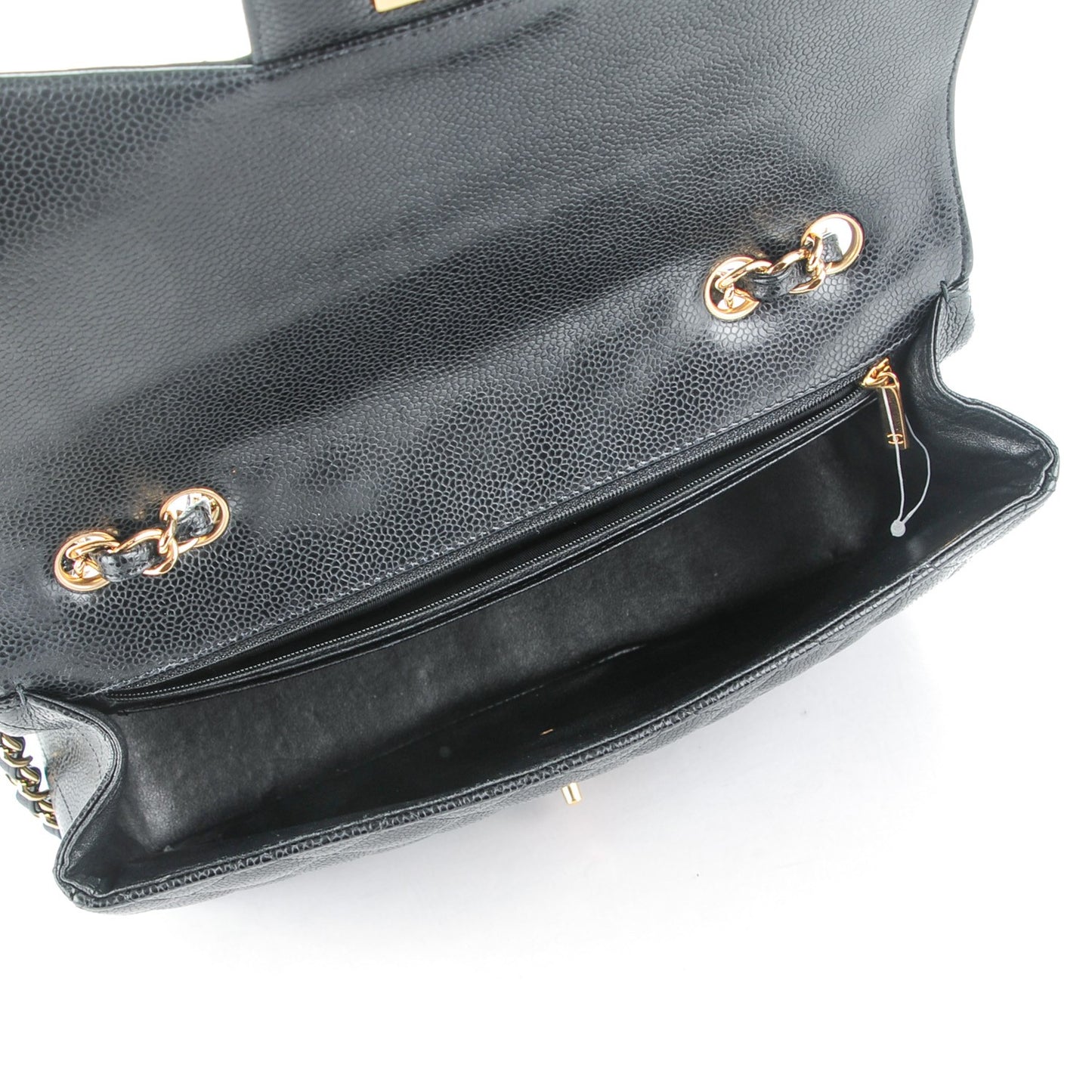 Caviar Quilted Jumbo Single Flap Black