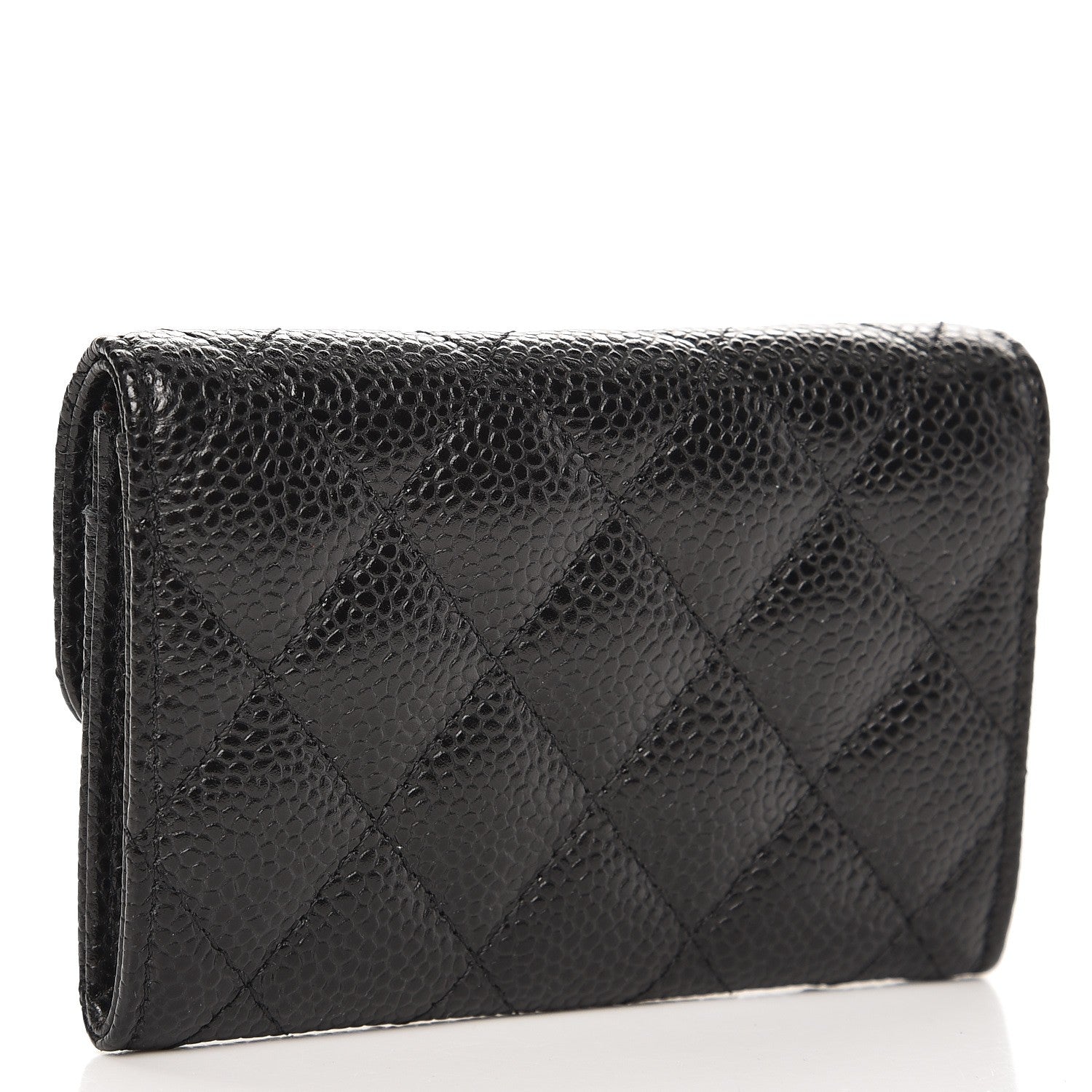 Chanel Caviar Quilted Flap Card Holder Black 3 of 8