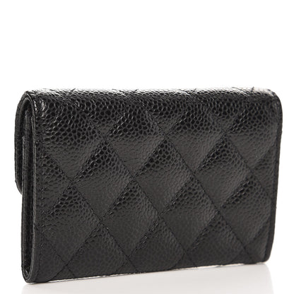 Chanel Caviar Quilted Flap Card Holder Black 3 of 8