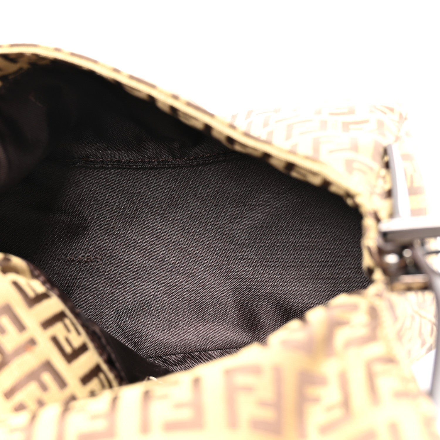 Fendi Zucchino Vitello Mini Mama Baguette Beige Toro Moro 5 of 10