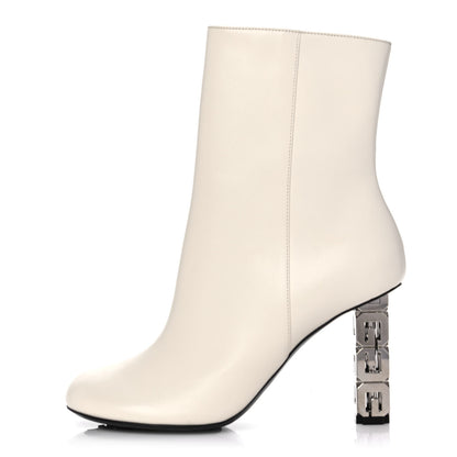 Givenchy Smooth Calfskin G Cube Ankle Bootie 36.5 Ivory 1 of 8