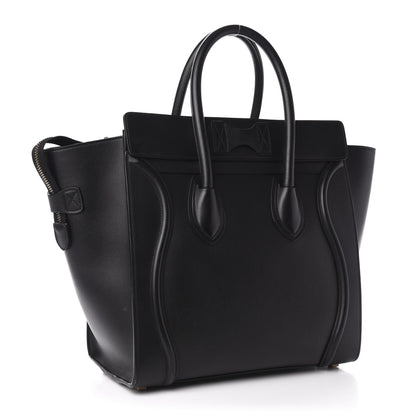 Celine Smooth Calfskin Mini Luggage Black 3 of 11
