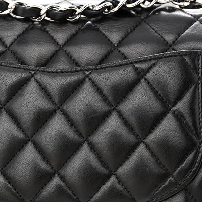 Chanel Lambskin Quilted Small Double Flap Black 13 of 14