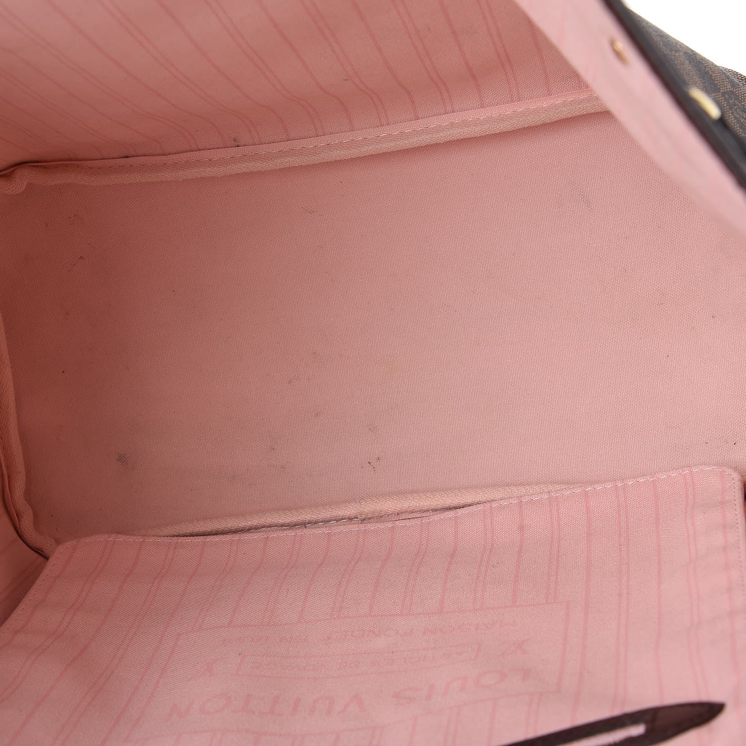 Louis Vuitton Damier Ebene Neo Neverfull MM Rose Ballerine 13 of 14