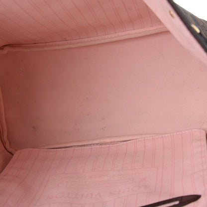 Louis Vuitton Damier Ebene Neo Neverfull MM Rose Ballerine 13 of 14