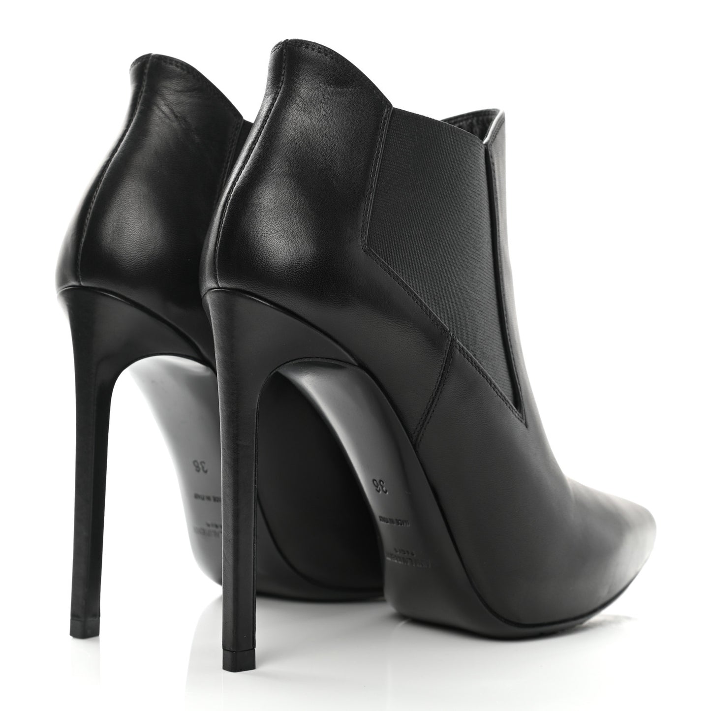 Calfskin Classic Paris Ela 110 Ankle Boots 36 Black