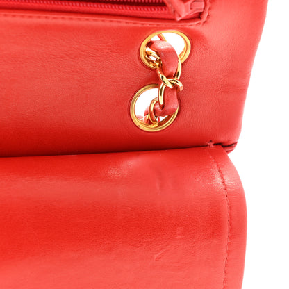 Chanel Lambskin Quilted Small Double Flap Red 9 of 13